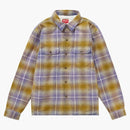 Supreme Shearling Lined Flannel Shirt Olive