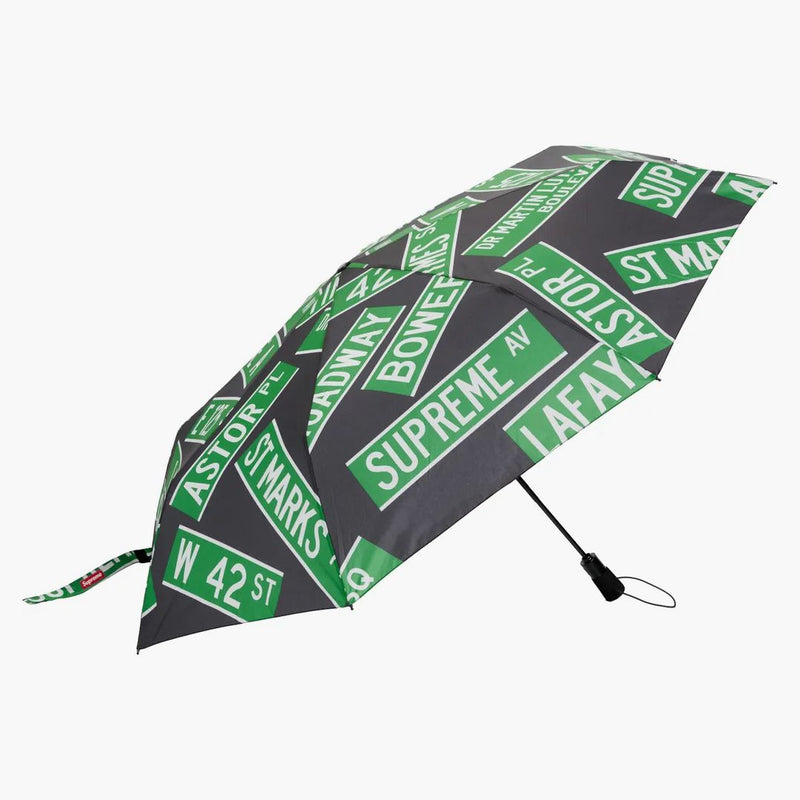 Supremo Shedrain Street Signs Umbrella Black