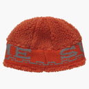 Supreme Sherpa Logo Beanie Burnt Orange