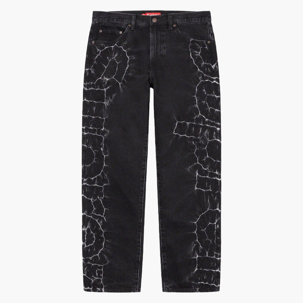 Supreme Shibori Loose Fit Jeans Black