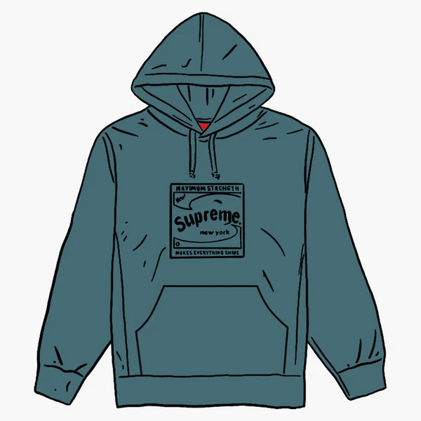 Supreme Shine Hooded Sweatshirt Slate