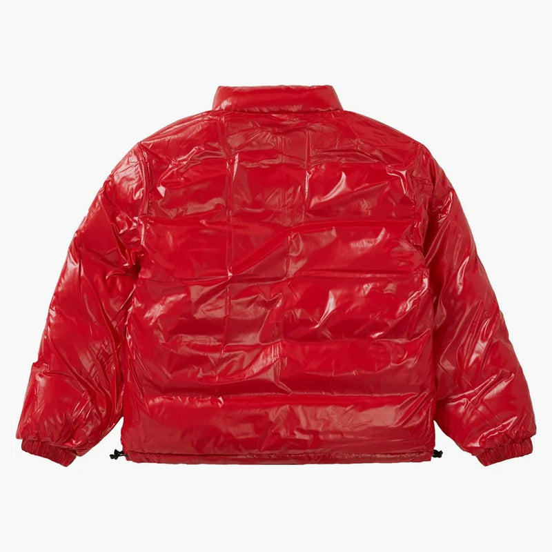 Supreme Shiny reversible puffy jacket black