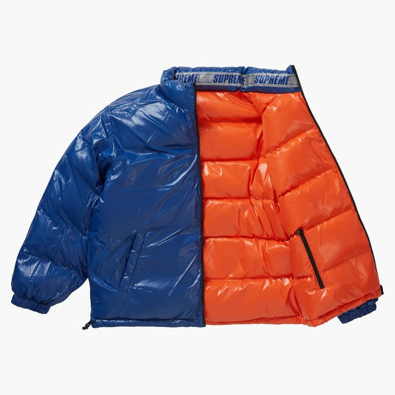Supreme Shiny Reversible Puffy Jacket Orange