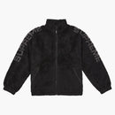 Supreme Shoulder Logo Fleece Jacket Black