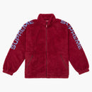 Supreme Shoulder logo fleece jacket red
