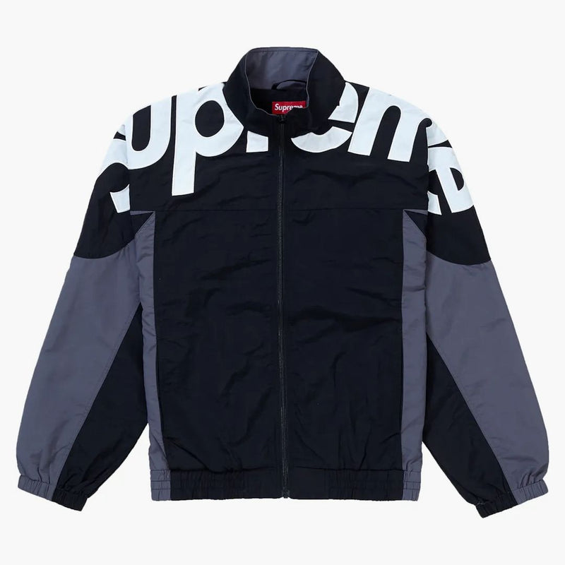 Giacca da binario del logo supremo spalla nera
