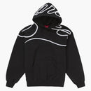 Supreme Shoulder Script Hooded Sweatshirt Black