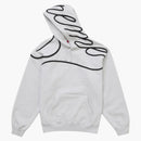 Supreme Shoulder Script Hooded Sweatshirt Heather Grey