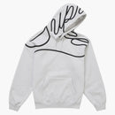 Supreme Shoulder Script Hooded Sweatshirt Heather Grey
