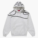 Supreme Shoulder Script Hooded Sweatshirt Heather Grey