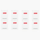 Supreme Shower Cap 8x Lot SS19 Säsong Gift White/Red