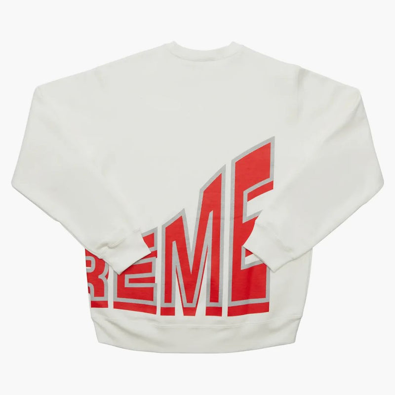 Side Supreme Arc Crewneck White