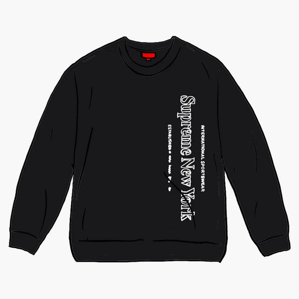 Supreme Side Logo Crewneck Black