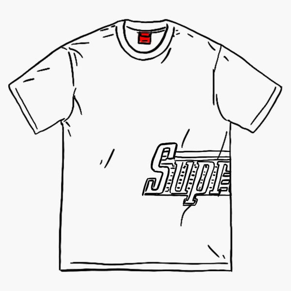 Supreme Side Logo S/s Top White