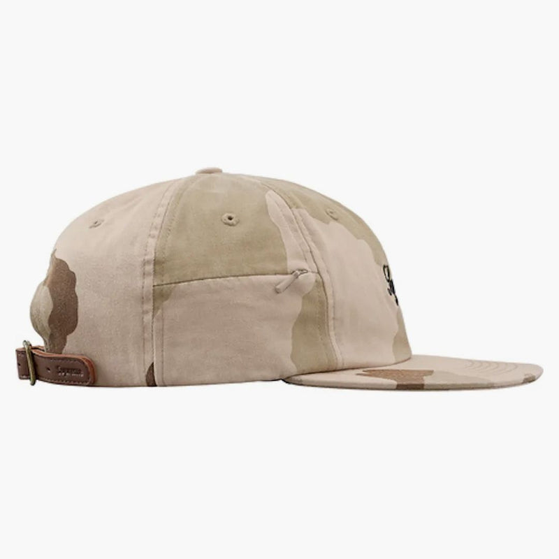 Supreme Side Pocket Script Logo 6 Panel Desert Camo