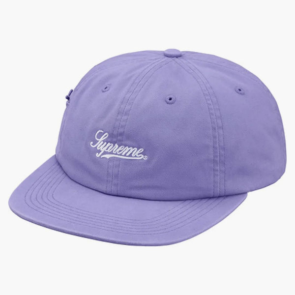 Supreme Side Pocket Script Logo 6-Panel Light Purple