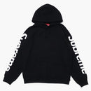 Supreme sideline hooded sweatshirt black
