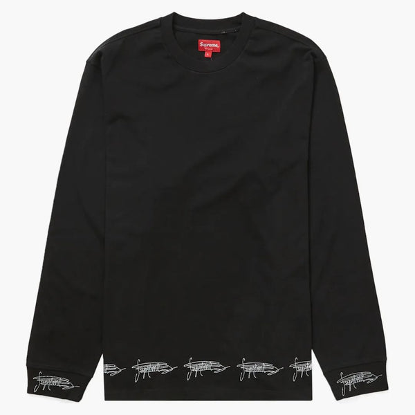 Supreme Signature L/S Top Black