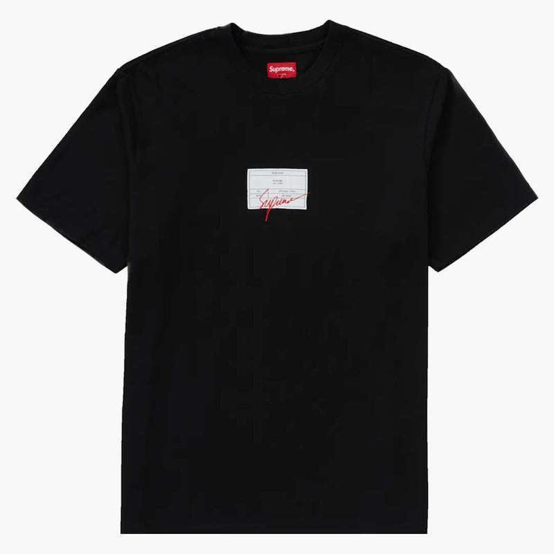 Etichetta della firma suprema S/S Top Black