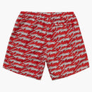 Supreme Signature Script Logo Water Short Red