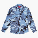 Supreme Silk Camo Shirt Blue Camo