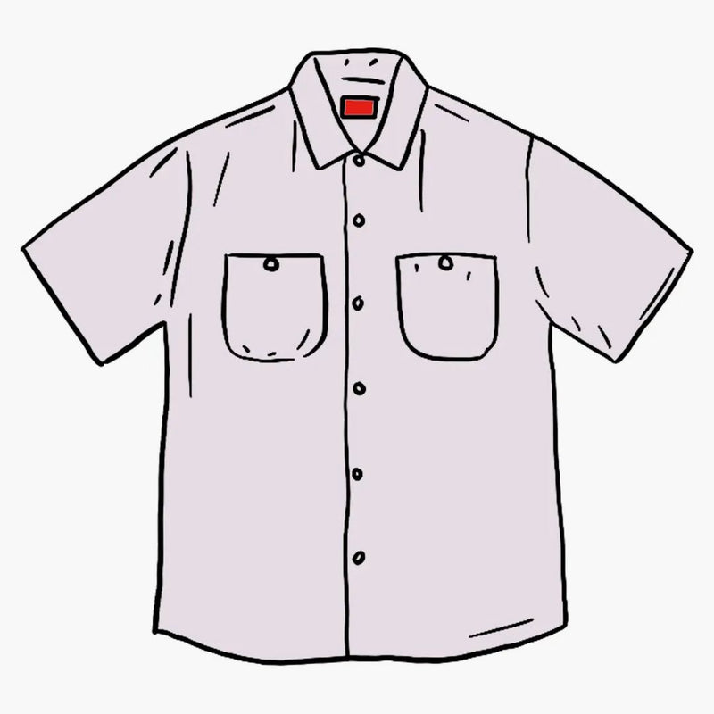 Supreme Silk S/S Work Shirt Light Purple