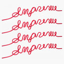 Supreme Silly Straw SS24 Gift (Set of 4) Red