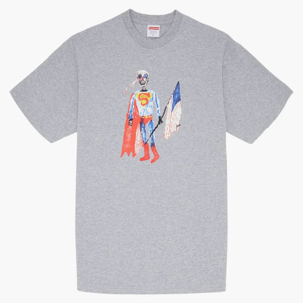 Supreme Skeleton Tea Heather Gray