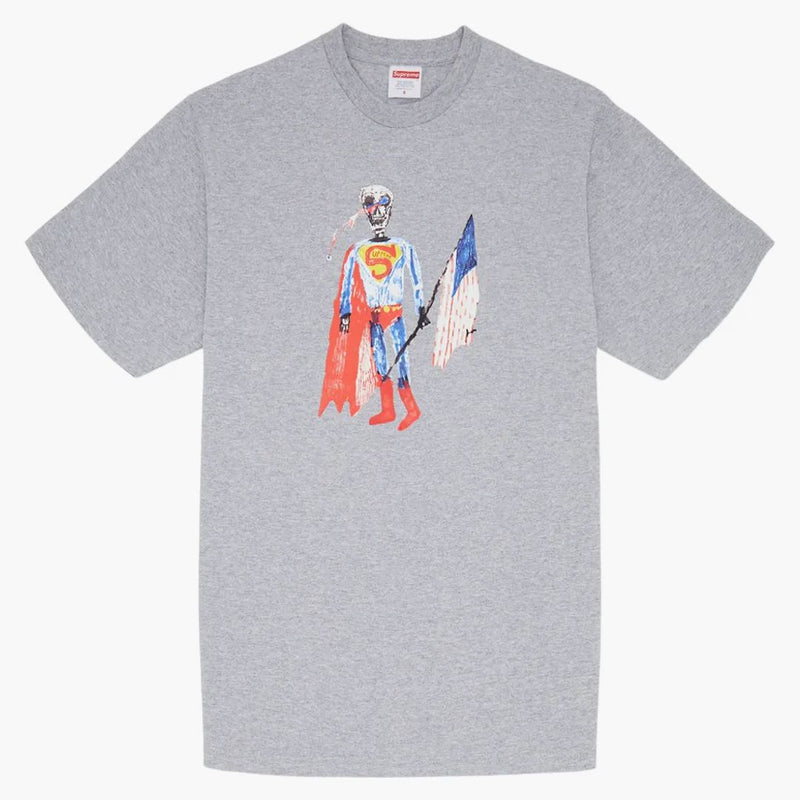 Supreme Skeleton Tea Heather Gray