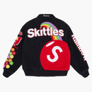 Supreme Skittles Mitchell & Ness Varsity Jacket Black