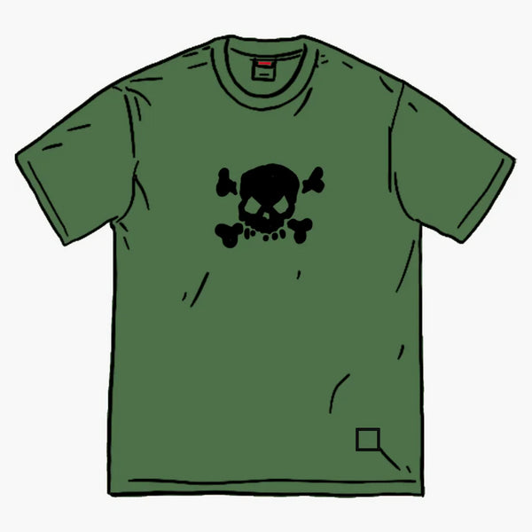 Supreme Skull S/S Top Olive