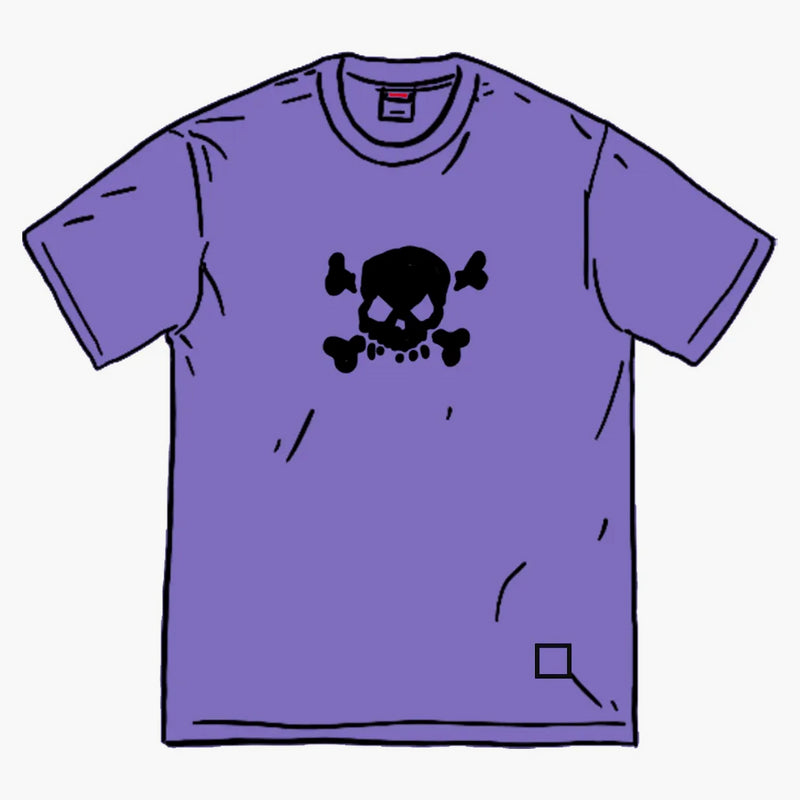 Supreme Skull S/s Top Pale Purple