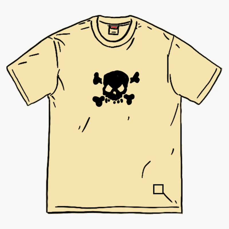 Supreme Skull S/S Top Pale Yellow
