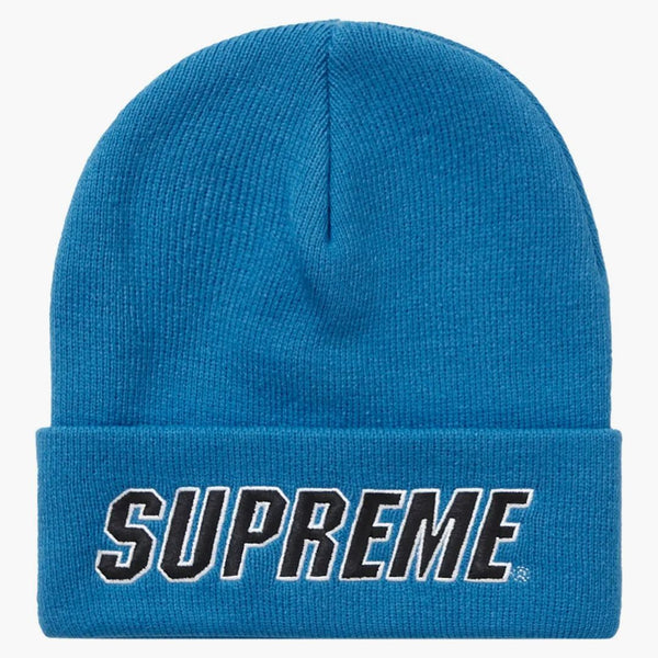 Supreme slant beanie blue