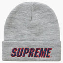 Supreme Slant Beanie Heather Grey