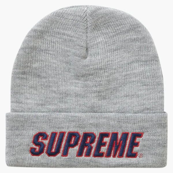 Supreme Slant Beanie Heather Gray