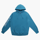 Supreme Sleeve Embroidery Hooded Sweatshirt Dark Aqua