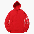 Supremia de la manga sudadera con capucha roja