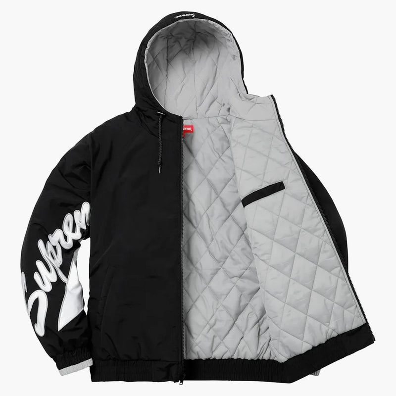Supreme Sleeve Script Sideline Jacket Black