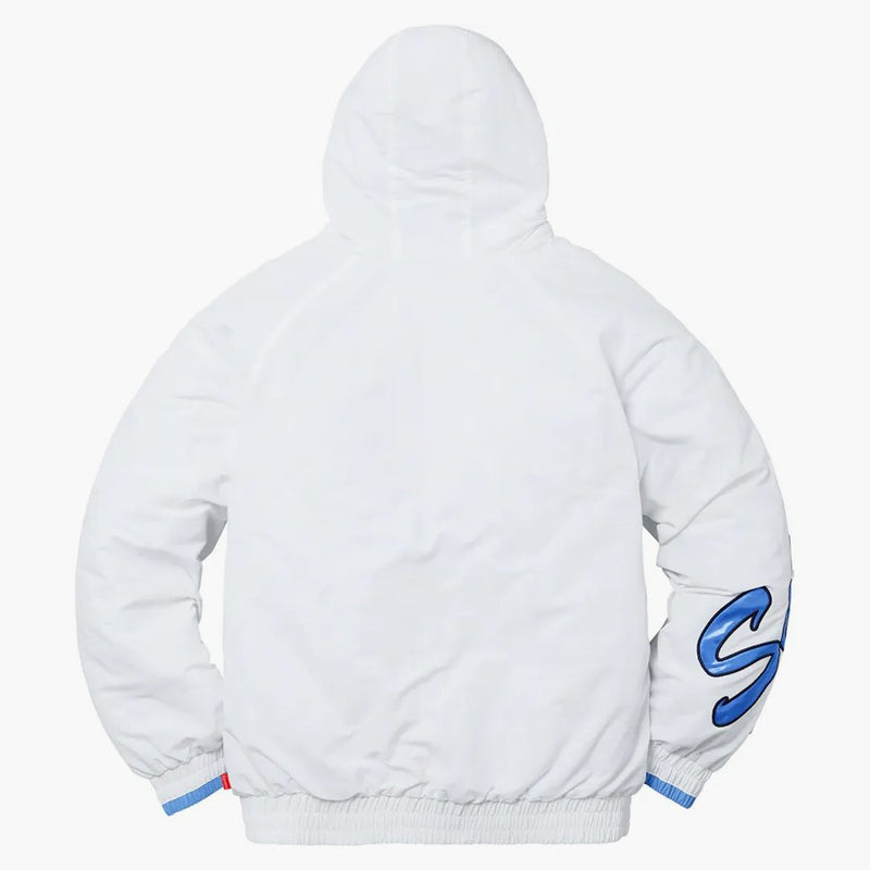 Supreme Sleeve Script Sideline Jacket White