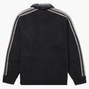 Supremo de manga con cremallera suéter negro