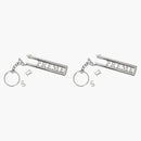 Supreme Slide Keychain (Set of 2) Silver