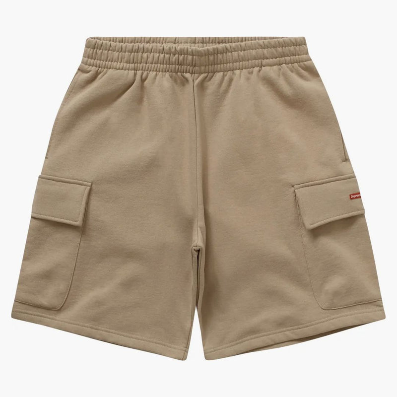 Supreme Small Box Baggy Cargo Sweatshort Tan