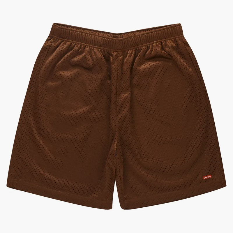 Supreme Small Box Baggy Mesh Short Brown