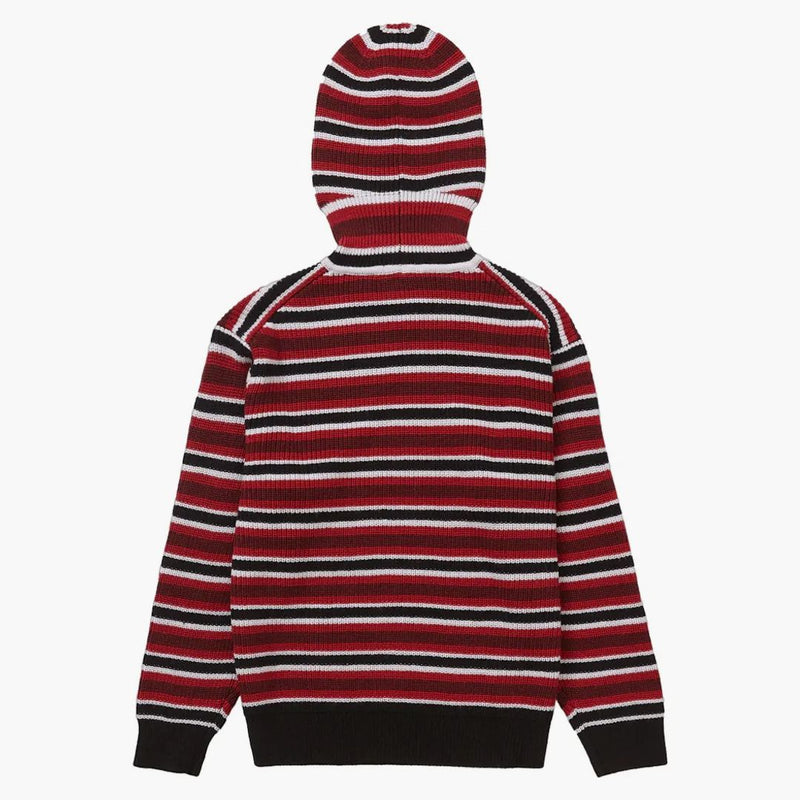 Supreme Small Box Balaclava/Turtleneck tröja svart rand