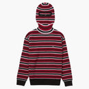 Suprema pequeña caja balaclava/suéter de cuello de tortuga Sweater Black Stripe