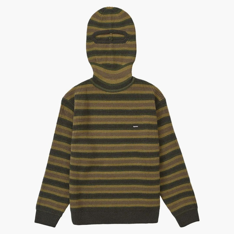 Najwyższe małe pudełko BALACLAVA/TURTLECK SWEATK STRIPE
