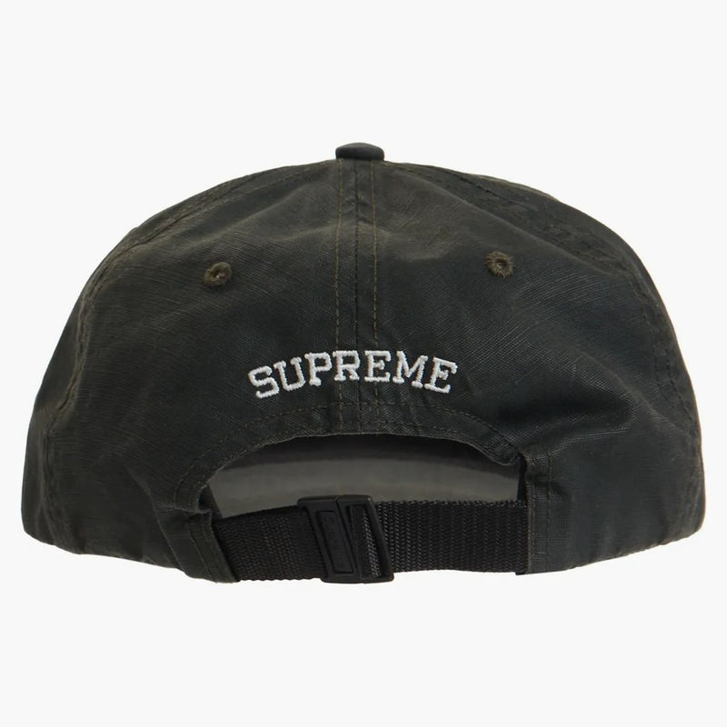 Supreme Small Box Coated Linen 6-panel svart