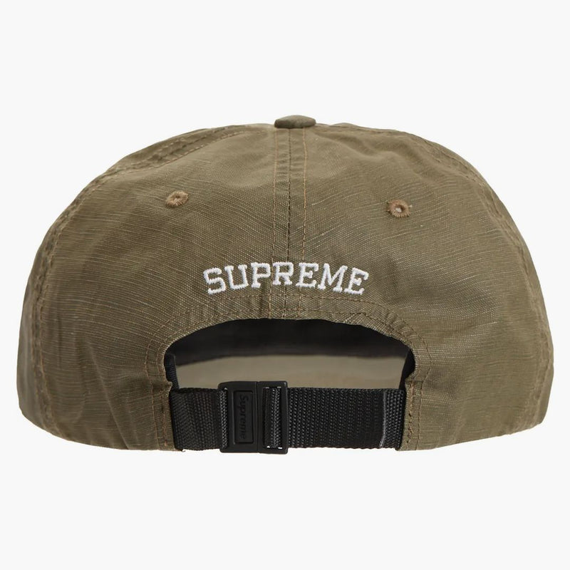 Supreme Small Box Coated Linen 6-panel Olive