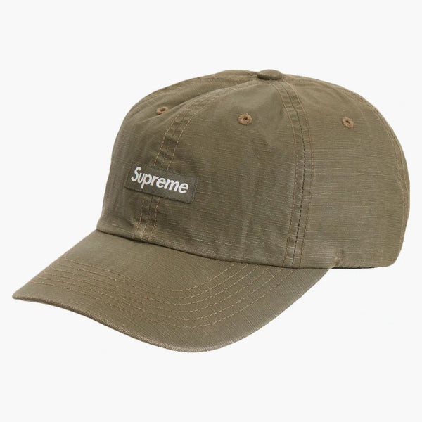 Supreme Small Box Coated Linen 6-panel Olive
